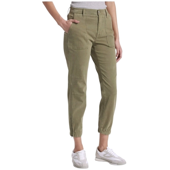 7 For All Mankind Pants - 7 For All Mankind Darted Cotton-Blend Boyfriend Joggers